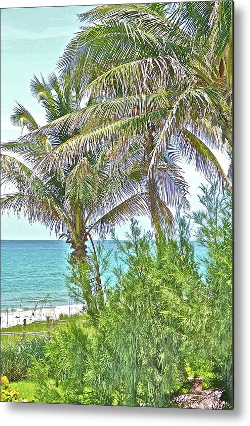 Ocean Metal Print featuring the photograph A View From Palm Beach by Lauren Serene