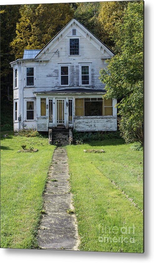 Abandoned Metal Print featuring the photograph Abandoned Home, Lyndon, Vt. by John Greco