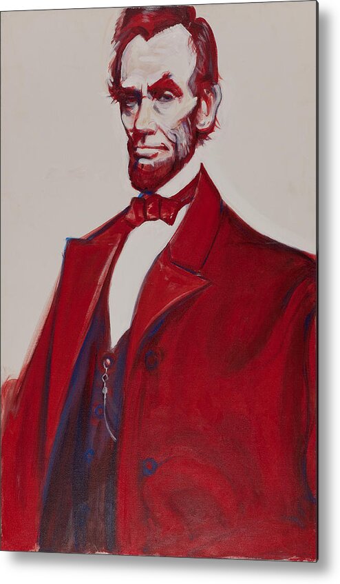 Abraham Lincoln Metal Print featuring the painting Abe by John Reynolds