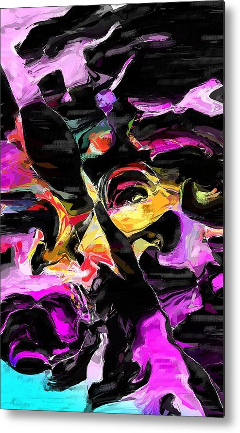 Fine Art Metal Print featuring the digital art Abstract 011715 by David Lane