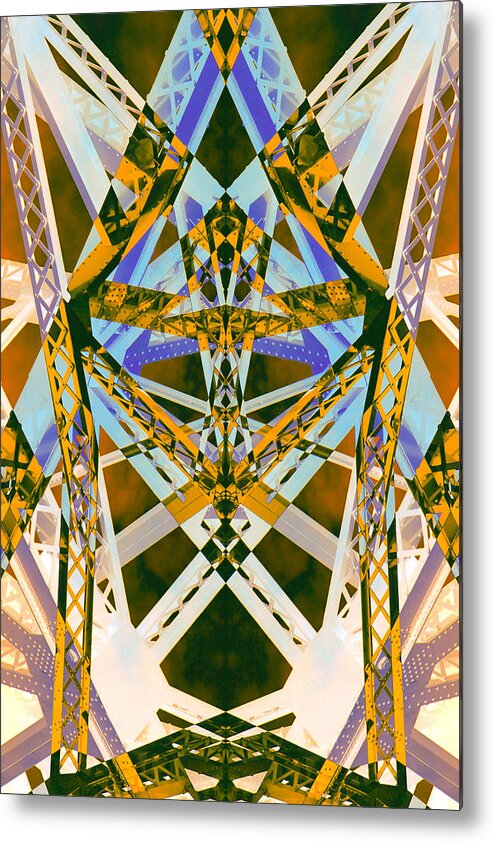 Abstract Metal Print featuring the digital art Abstract 19 by Cathy Anderson