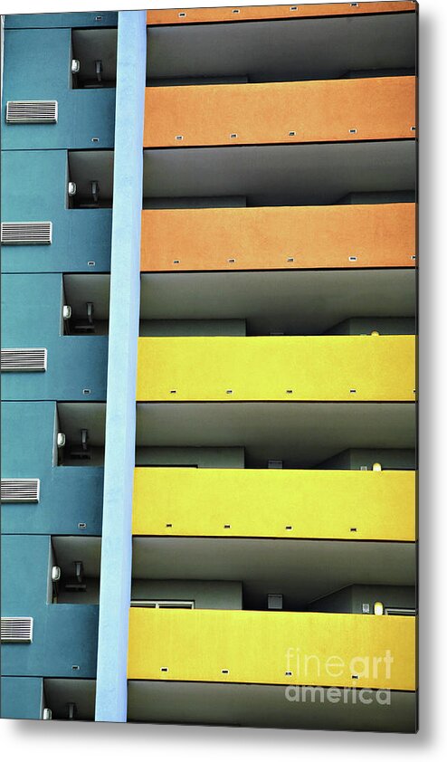 Building Metal Print featuring the photograph Abstract by Kathy Strauss