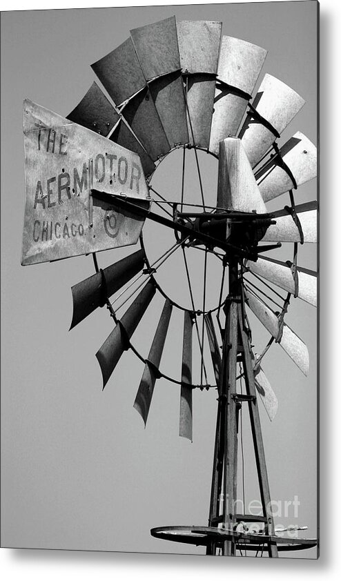 Griculture Metal Print featuring the photograph Aeromotor by Alan Look
