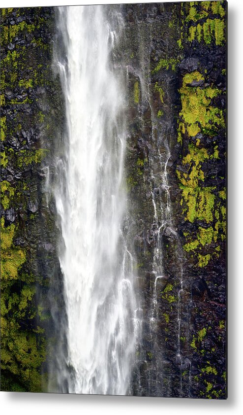 Akaka Falls Metal Print featuring the photograph Akaka Falls Close Up by Christopher Johnson