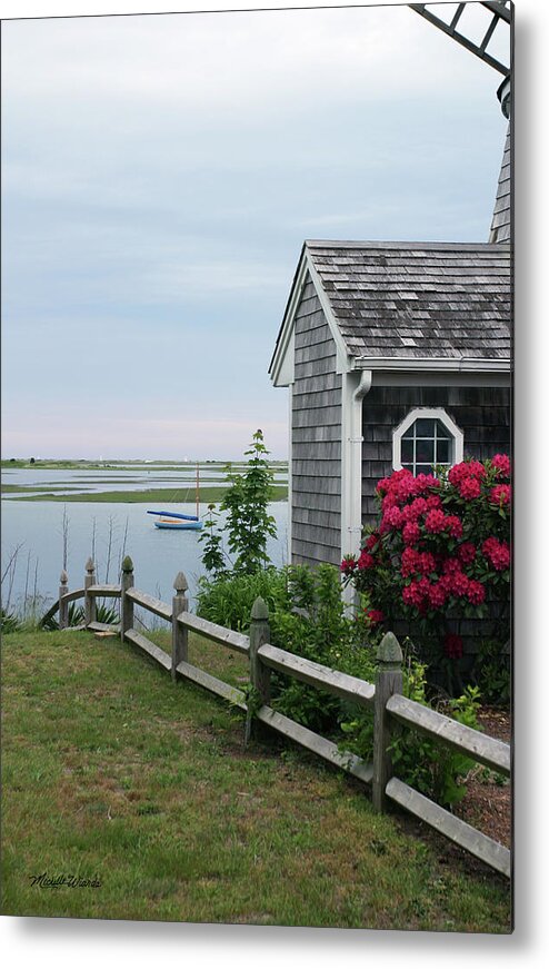 Windmill Metal Print featuring the photograph Along the Bass River South Yarmouth Masssachusetts by Michelle Constantine