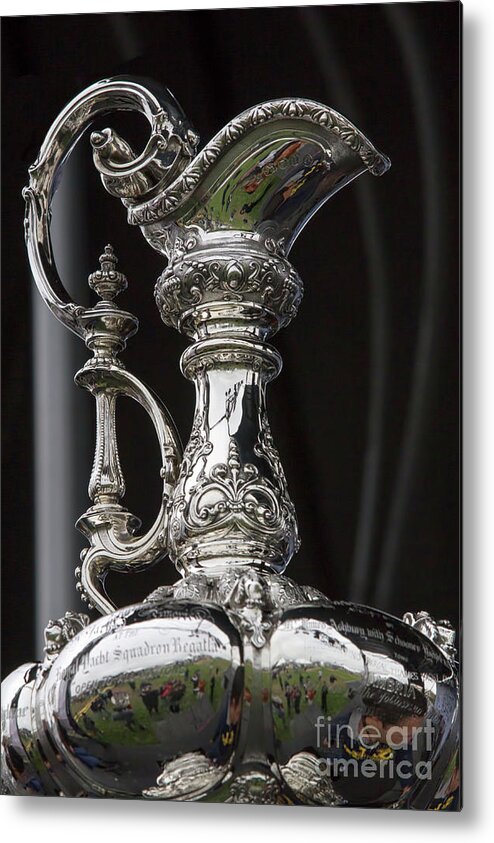America Metal Print featuring the photograph America's Cup Close Up by Chuck Kuhn