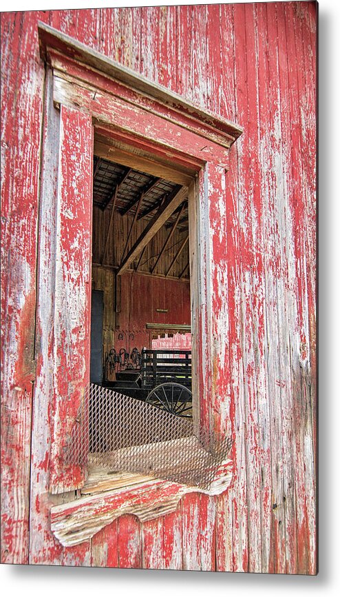 Amish Metal Print featuring the photograph Amish Buggy by Deborah Penland