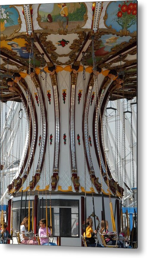 Larger Ferris Wheels Metal Print featuring the photograph Amusement 20 by Joyce StJames