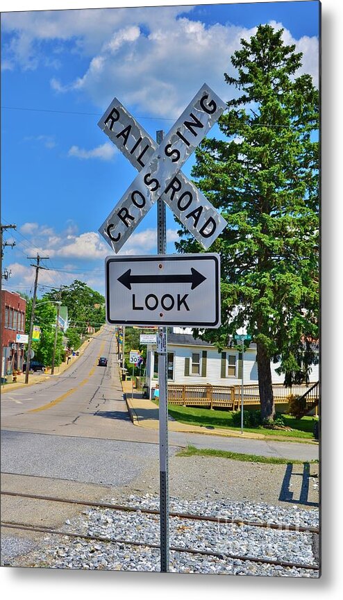 Sign Metal Print featuring the photograph An Old Sign With A New Look by Bob Sample