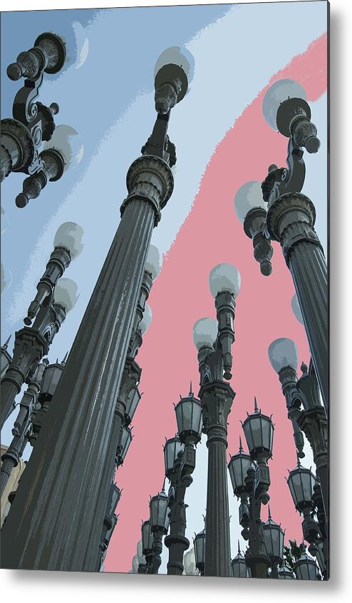 Old Fashioned Streetlamps Metal Print featuring the photograph Anchors Away by Edward Shmunes