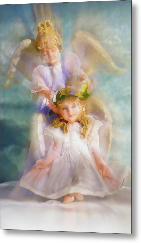 Angelic Metal Print featuring the digital art Angelic by Tom Druin