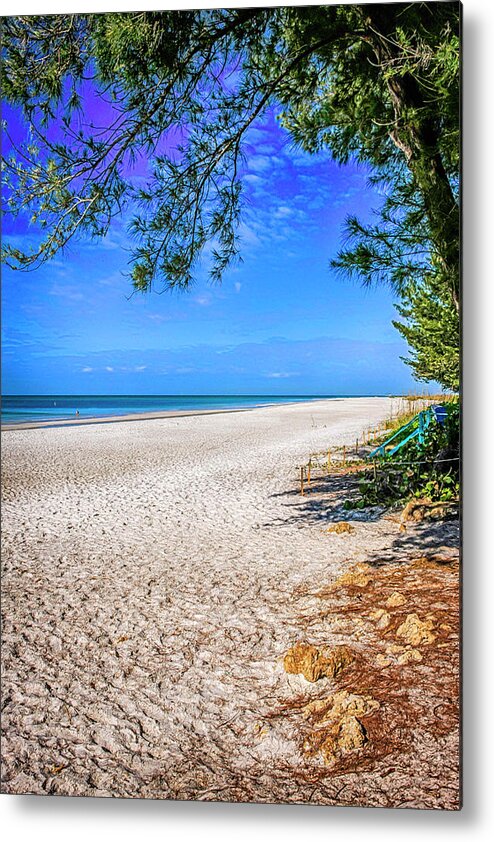 White Metal Print featuring the photograph Anna Maria Island by Chris Smith