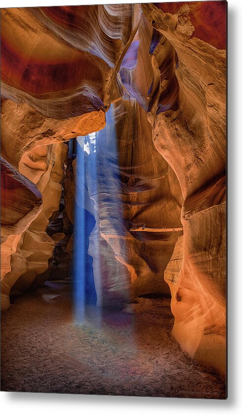 Antelope Canyon Metal Print featuring the photograph Antelope Canyon Blues by Phil Abrams