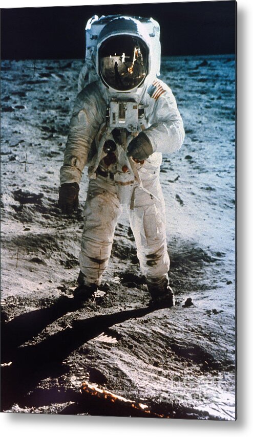 1969 Metal Print featuring the photograph Apollo 11 Buzz Aldrin by Granger