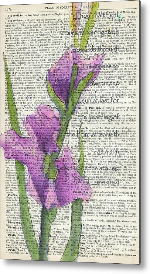 Gladiolus Metal Print featuring the painting At Last In the Sunlight 2 by Maria Hunt