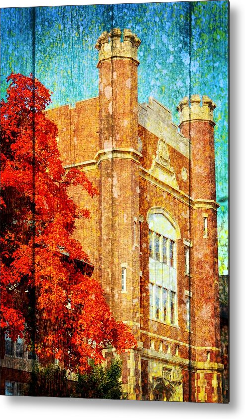 Northwest Missouri State University Metal Print featuring the photograph Autumn at NWMSU by Kim Blaylock