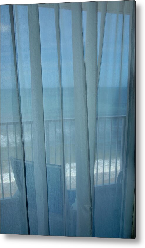 Ocean Metal Print featuring the photograph Balcony With Ocean View - Melbourne FL by Frank Mari