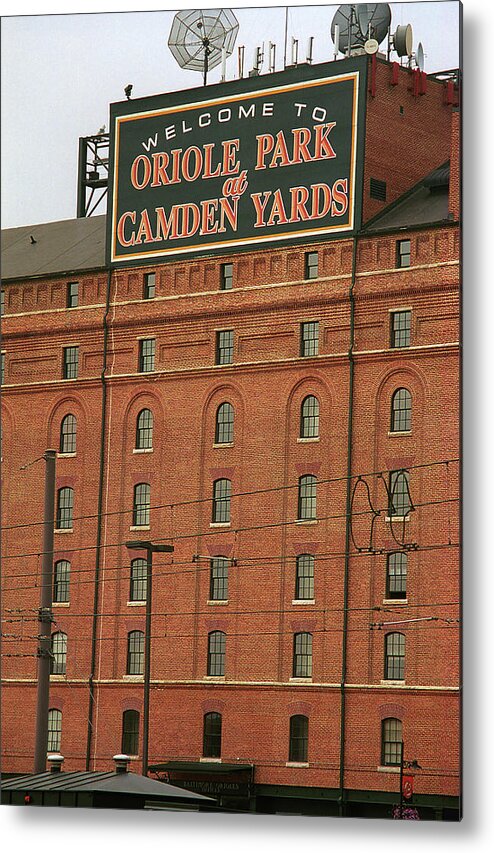 Architecture Metal Print featuring the photograph Baltimore Orioles Park at Camden Yards #2 by Frank Romeo