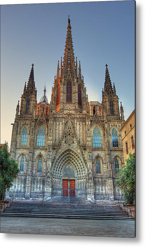Barcelona Metal Print featuring the photograph Barcelona Cathedral by Peter Kennett
