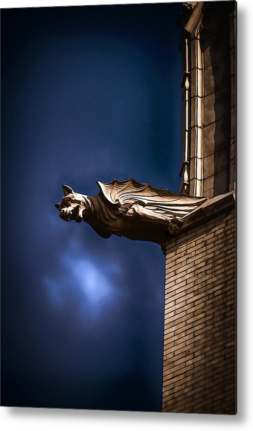 Architecture Metal Print featuring the digital art Batmans Dog by John Haldane