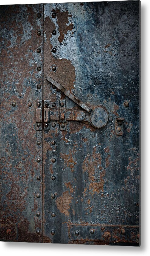 Door Metal Print featuring the photograph Battery Door by Bud Simpson