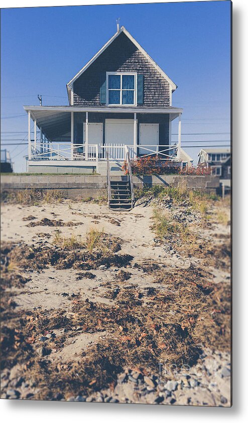 Wells Metal Print featuring the photograph Beach front cottage by Edward Fielding