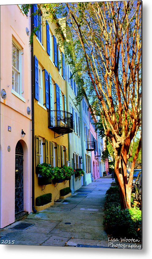 Rainbow Row Metal Print featuring the photograph Beauty In Colors by Lisa Wooten