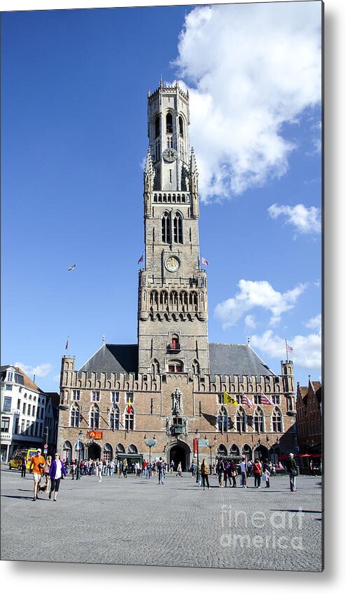 Belfry Metal Print featuring the photograph Belfry of Bruges by Pravine Chester