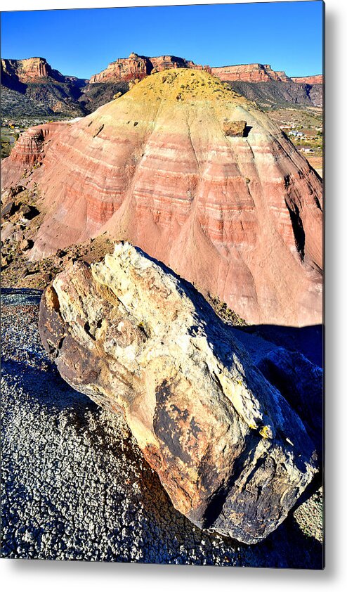 Bentonite Clay Dunes Metal Print featuring the photograph Bentonite Hill by Ray Mathis