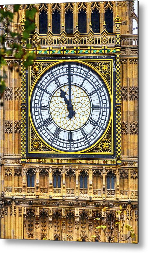 11am Metal Print featuring the photograph Big Ben at 11 by Chris Smith