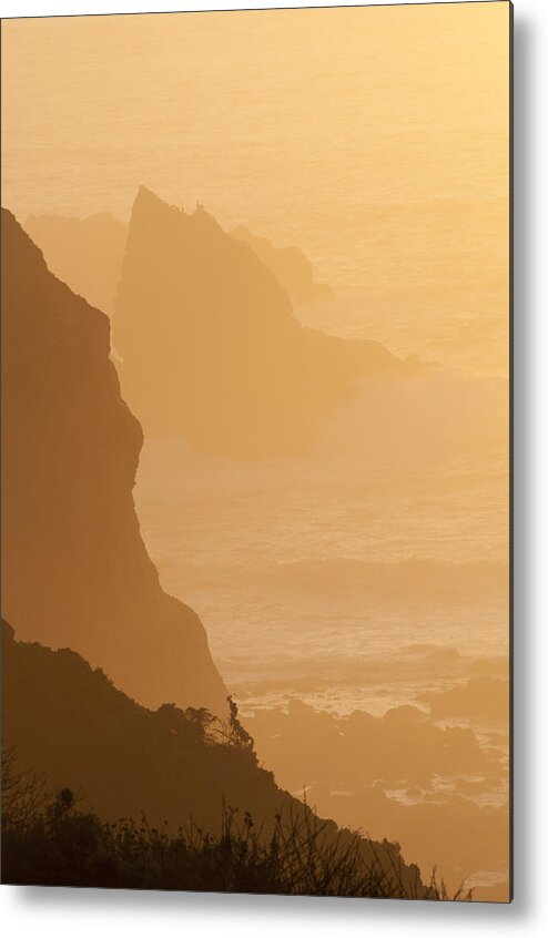 Water Metal Print featuring the photograph Big Sur sunset by Brian Green