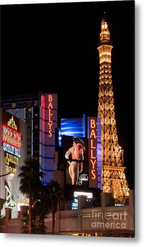 Las Vegas Metal Print featuring the photograph Bills Ballys and Paris by Andy Smy
