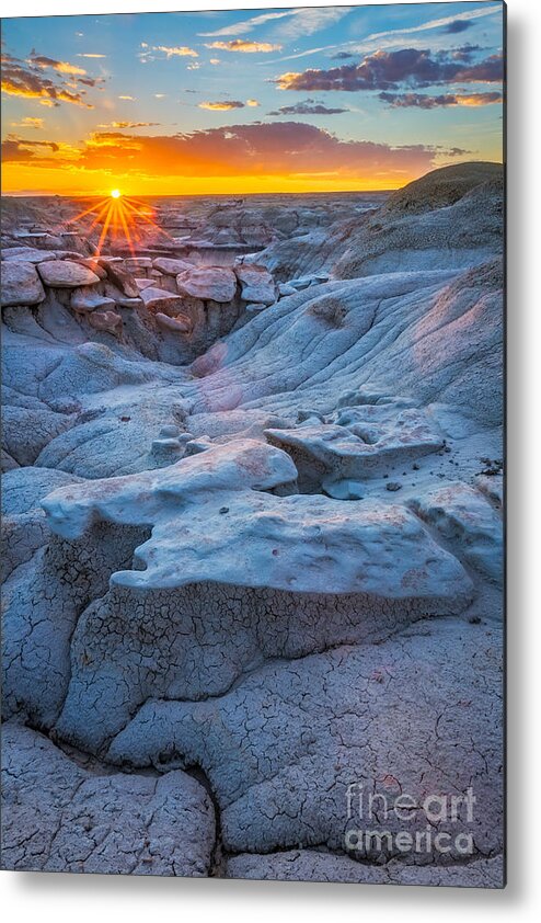 America Metal Print featuring the photograph Bisti Last Light by Inge Johnsson