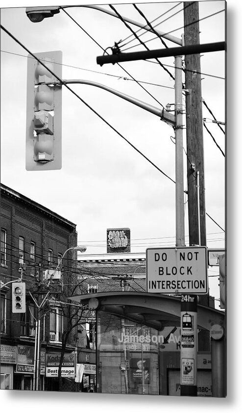 Urban Metal Print featuring the photograph Blocking by Kreddible Trout