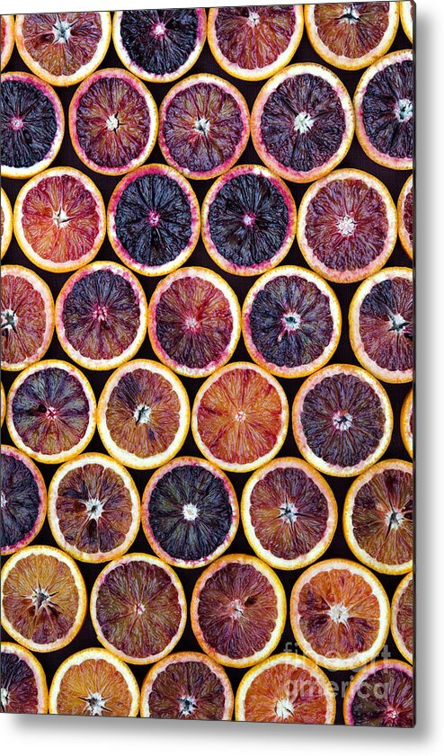 Blood Orange Metal Print featuring the photograph Blood Oranges Pattern by Tim Gainey