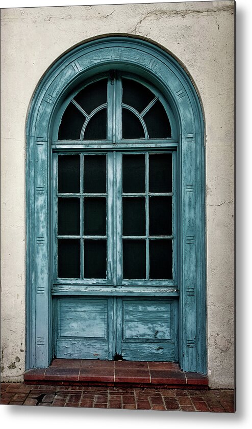 Blue Door Metal Print featuring the photograph Blue Window by Steven Michael
