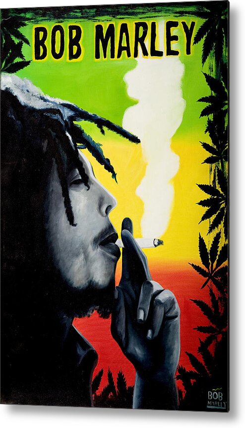 Bob Marley Smoking Pot Wall Art Home Decor - POSTER 20x30