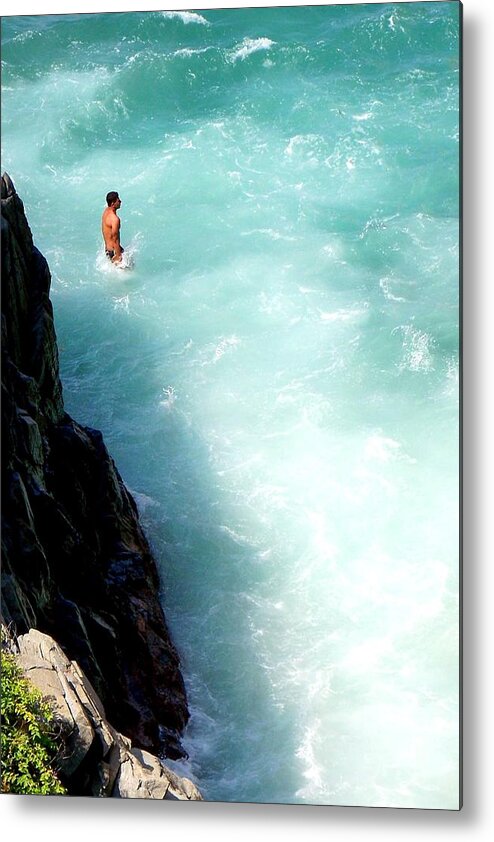 Mexico Metal Print featuring the photograph Body Plunge by Karen Wiles