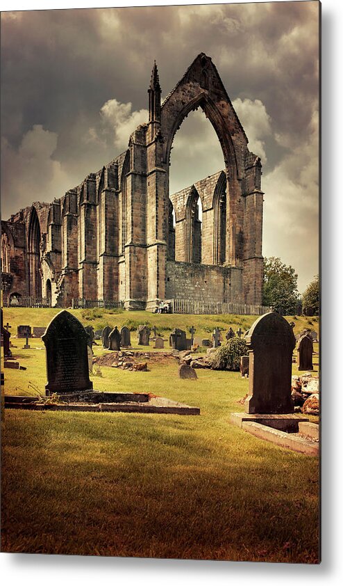 Building Metal Print featuring the photograph Bolton Abbey in the UK by Jaroslaw Blaminsky