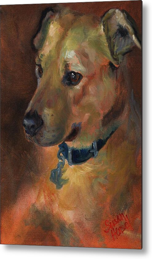 Oil Painting Metal Print featuring the painting Boone by Susan Hensel