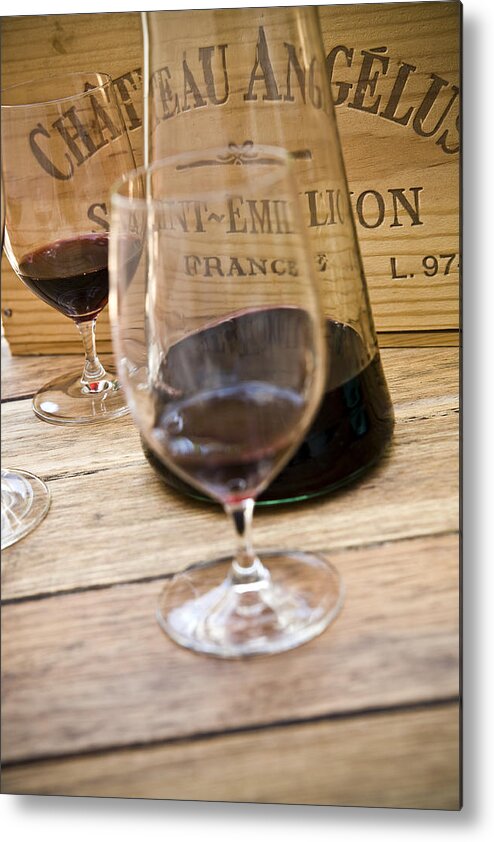 Frank Tschakert Metal Print featuring the photograph Bordeaux Wine Tasting by Frank Tschakert