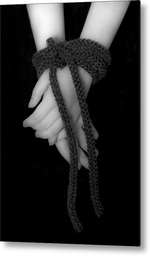 Hand Metal Print featuring the photograph Bound Hands by Joana Kruse