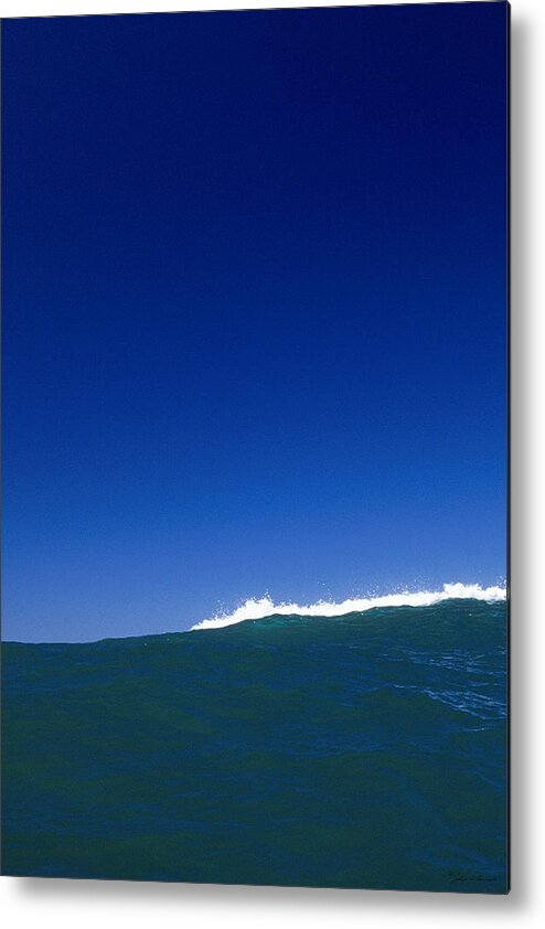 Edge Metal Print featuring the photograph Breaking Wave in the Surf by John Harmon