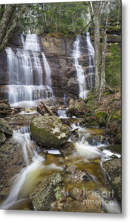 Bridesmaid Falls Metal Print featuring the photograph Bridesmaid Falls - Franconia New Hampshire by Erin Paul Donovan