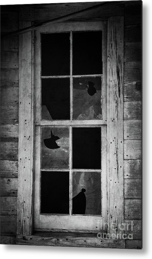 Broken Window Metal Print featuring the photograph Broken Window by Jt PhotoDesign