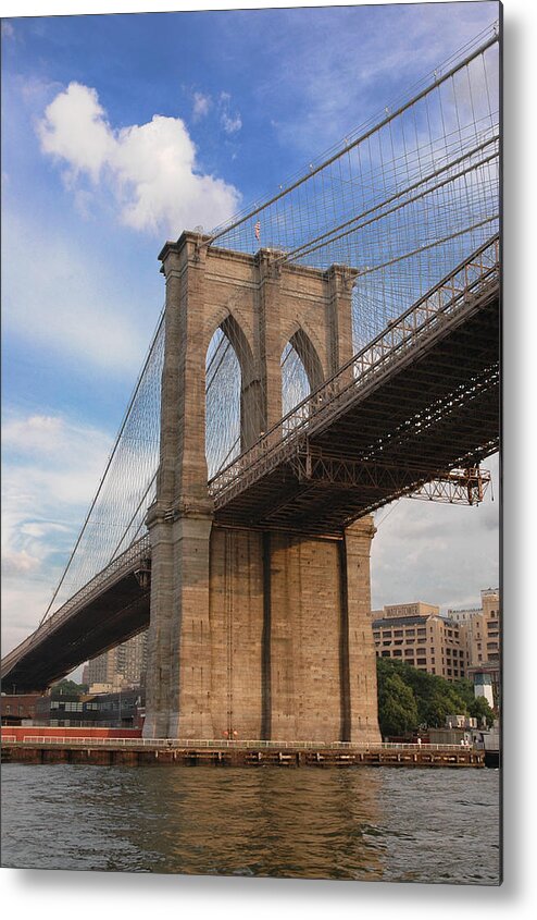 Brooklyn Bridge Metal Print featuring the photograph Brooklyn Bridge - Eastbound by Frank Mari