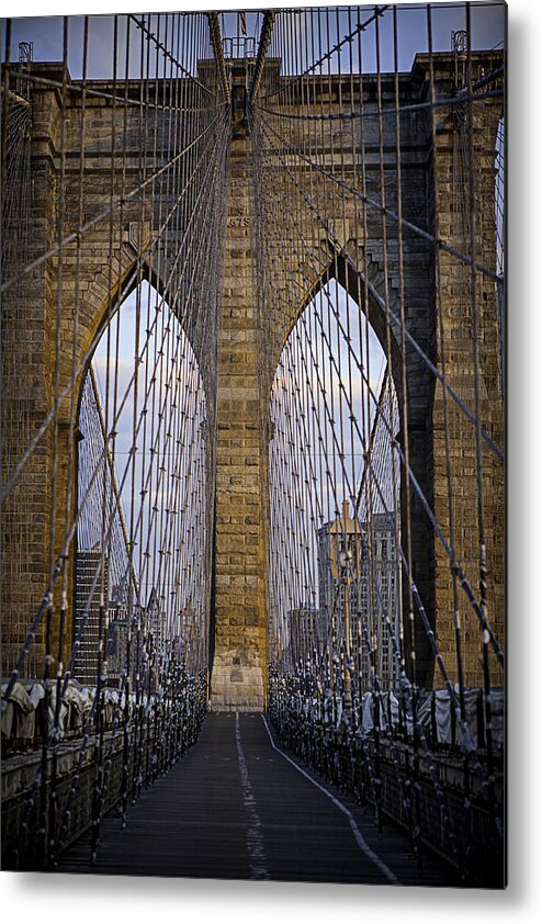 Bridge Metal Print featuring the photograph Brooklyn Bridge by Ryan Smith