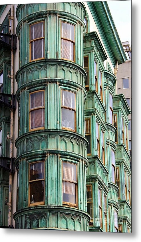 Building Metal Print featuring the photograph Building In Patina by Jody Frankel 