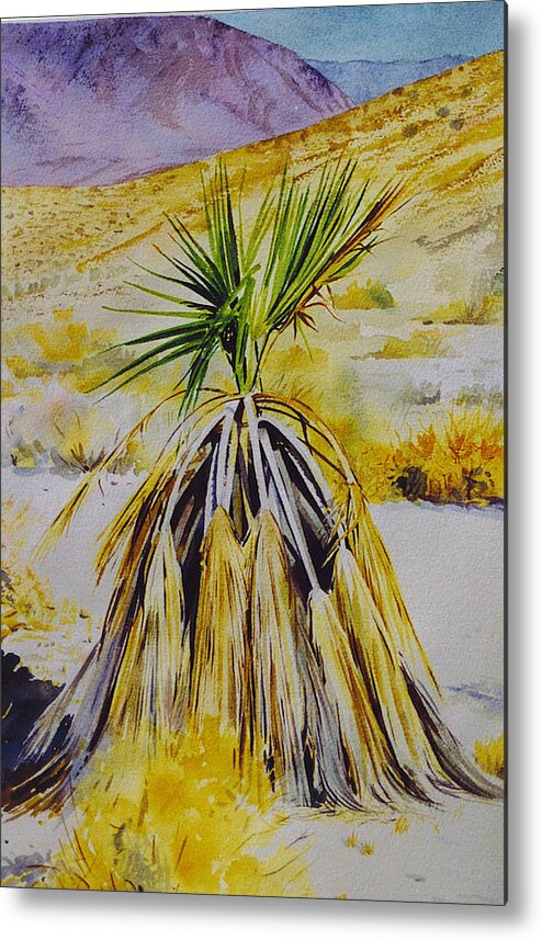 Desert Metal Print featuring the painting Cactus Skirt by Tyler Ryder