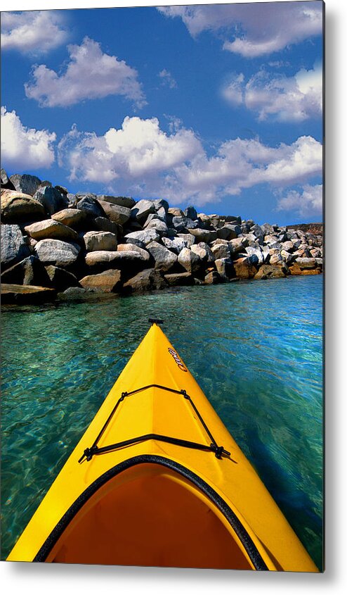 Ocean Kayak. Kayak. Water Metal Print featuring the photograph Calm Waters by Craig Incardone